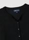 Black viscose blend regular fit cardigan with buttons_5