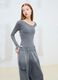 Asymmetrical Bodysuit Washed Grey_1
