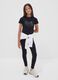 Black skinny leggings in stretch organic cotton blend for girls_0