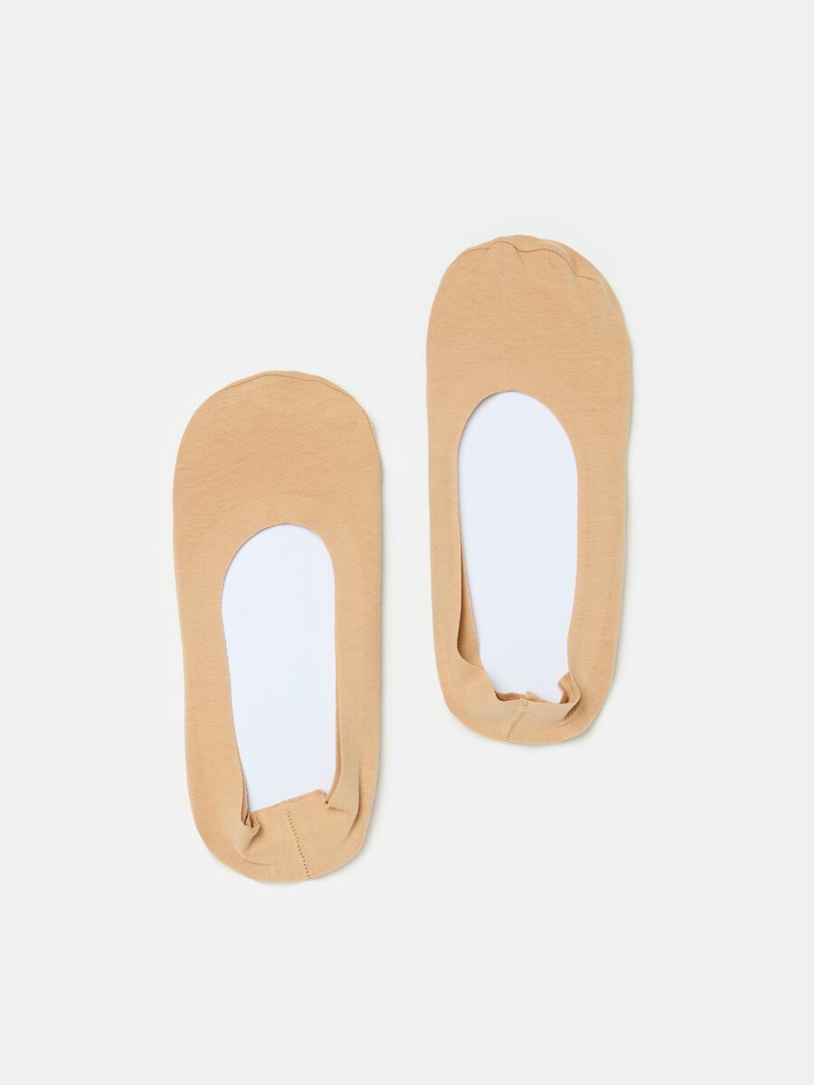 Two-pair pack shoe liners in stretch cotton_0
