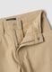 Pantaloni beige in cotone elasticizzato relaxed fit per bambino_2