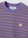 Purple relaxed-fit striped pure cotton T-shirt with embroidered heart_6