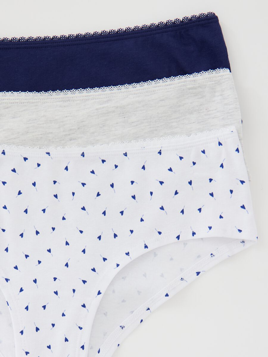 Three-pack organic stretch cotton French knickers_3