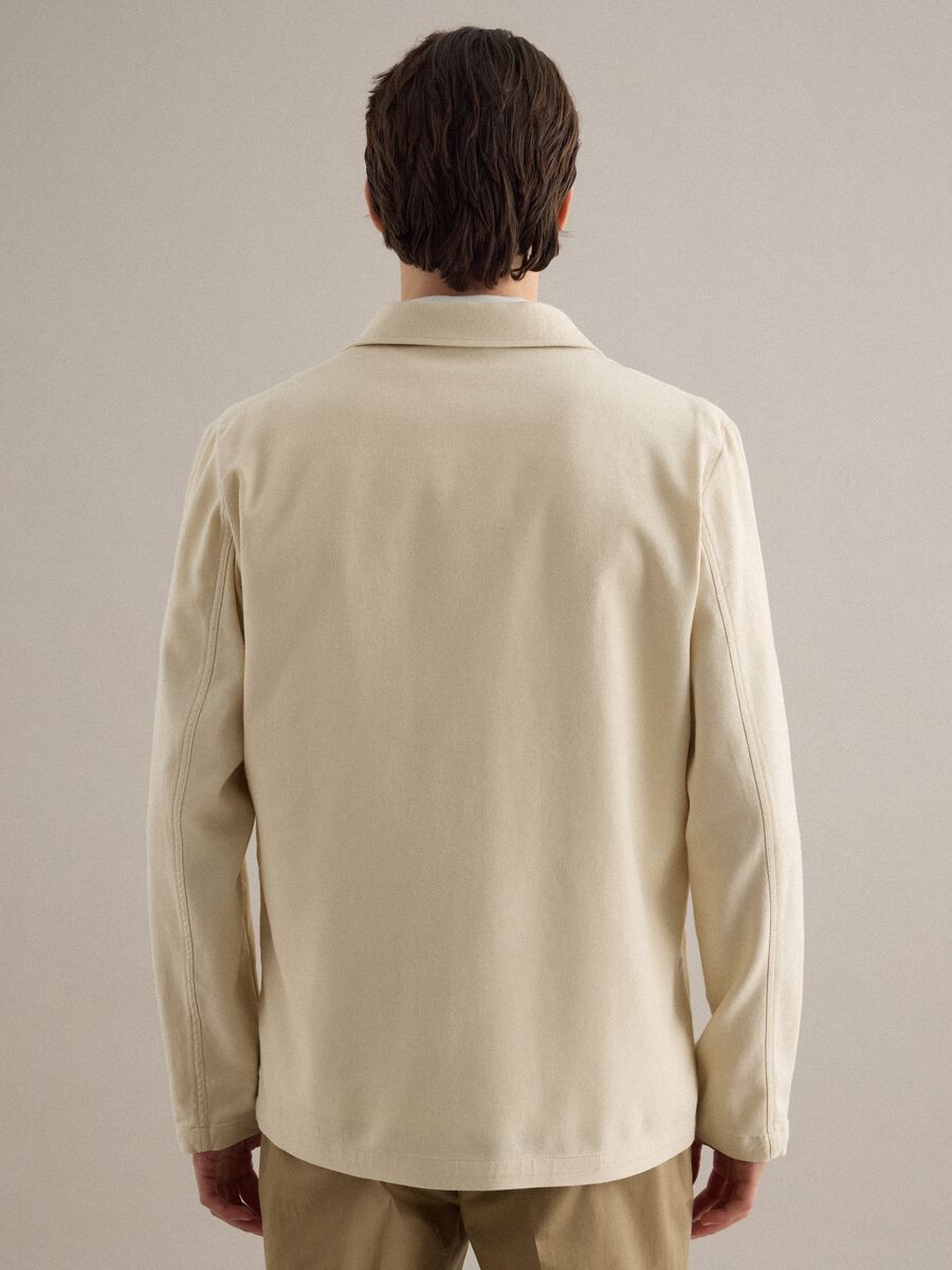 Wei&szlig;e Jacke aus Leinen-Baumwoll-Mischung, regul&auml;re Passform_2