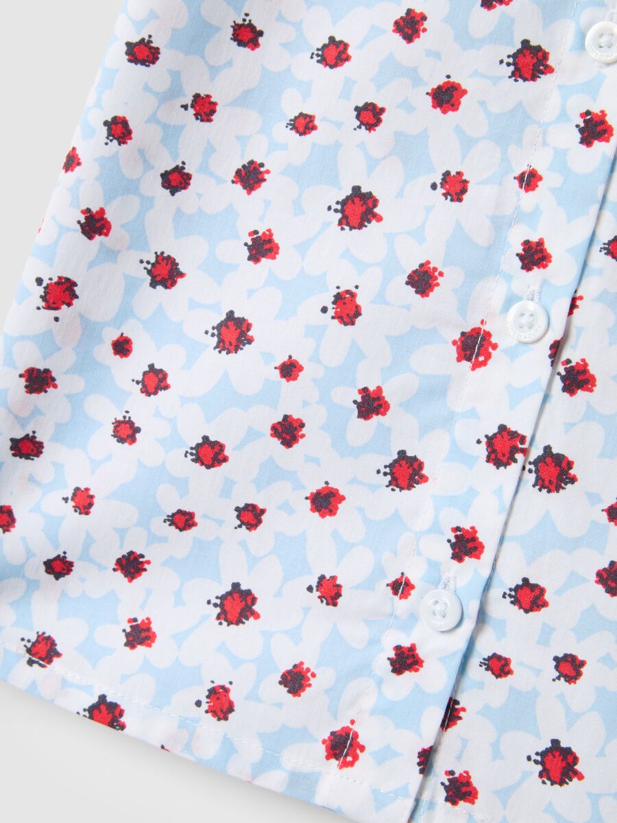 Girls' Multicolour Floral Pure Cotton Shirt - Regular Fit_3