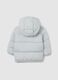 Light Grey Kids 'The Iconic Puffer' Down Jacket with Hood_1