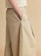 Beige stretch cotton palazzo trousers_3
