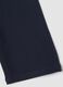 Pantaloni blu in puro cotone a gamba ampia_3