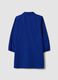 Blue boys&rsquo; school apron with zip and Mario Kart embroidery_1