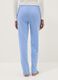 Blue pure cotton regular fit pyjama trousers_2