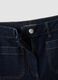 Blue wide-leg jeans in stretch cotton_5