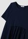 Blaues Midikleid aus elastischer Viskose, Regular Fit_5