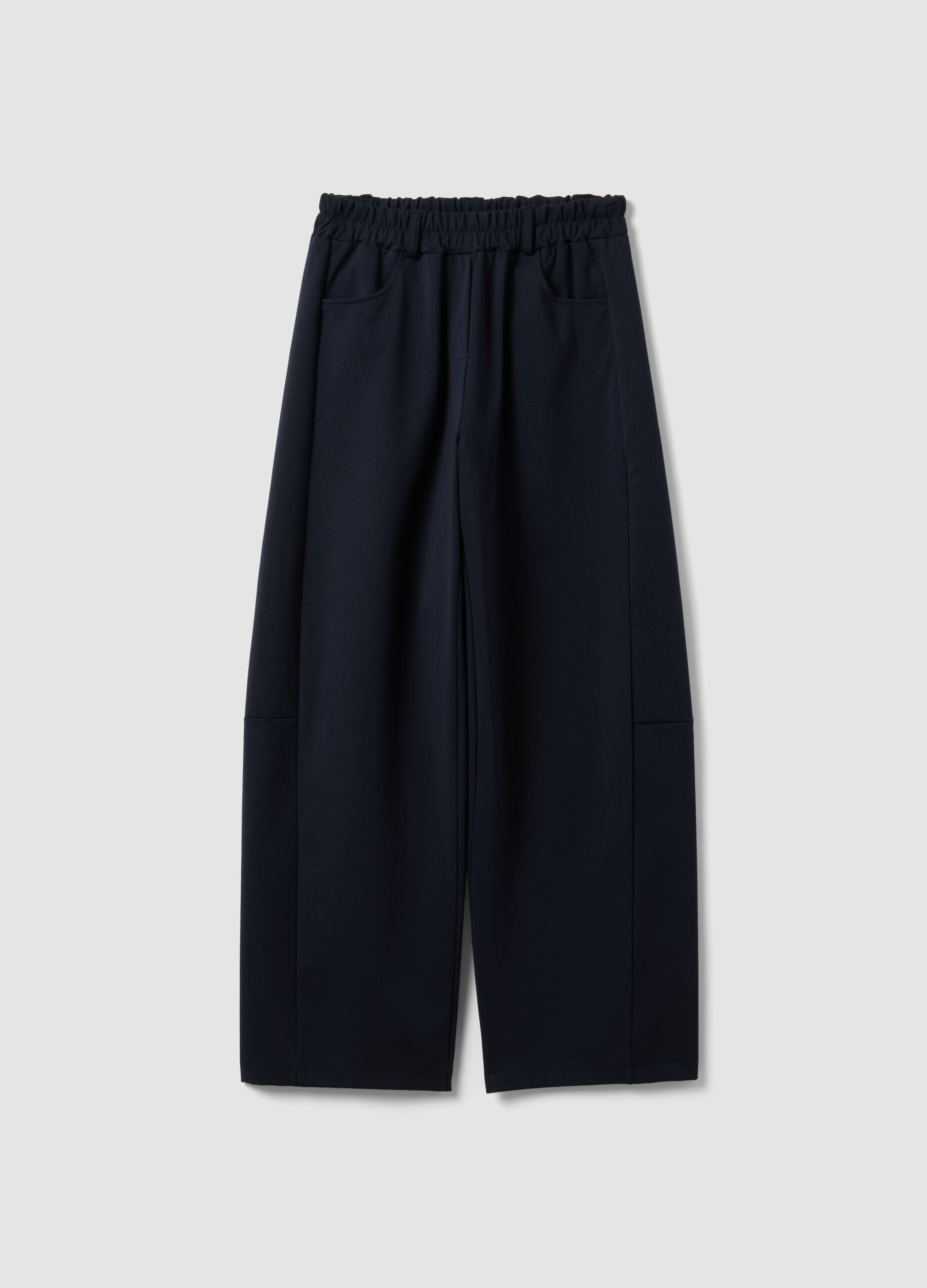 Blaue Hose aus Stretch-Baumwolle