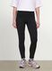 Schwarze Slim-Fit Leggings aus elastischer Baumwolle_1