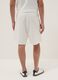 White relaxed-fit cotton-blend shorts_2