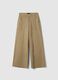 Beige Regular Fit Stretch-Baumwoll-Chinohose_4