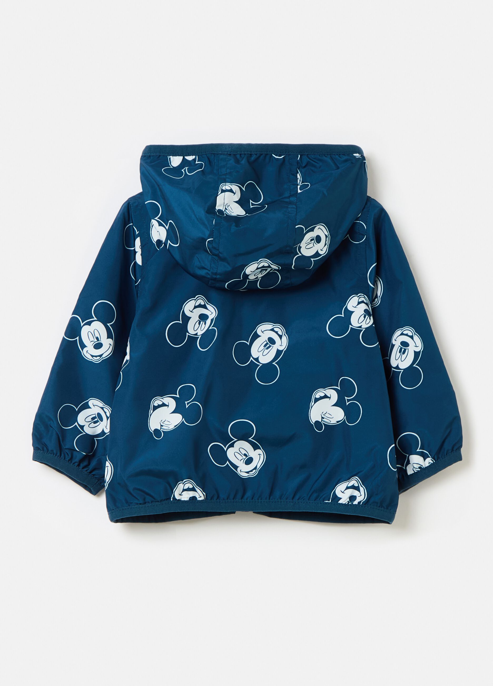Waterproof jacket with Mickey Mouse print