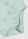 3-pack of green and white organic cotton baby bodysuits_2