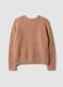 Rosa Rippstrickpullover aus elastischer Wolle, Regular Fit_6