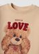 Beige pure cotton set with teddy bear print_2