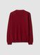Red pure wool crew-neck jumper, regular fit_2