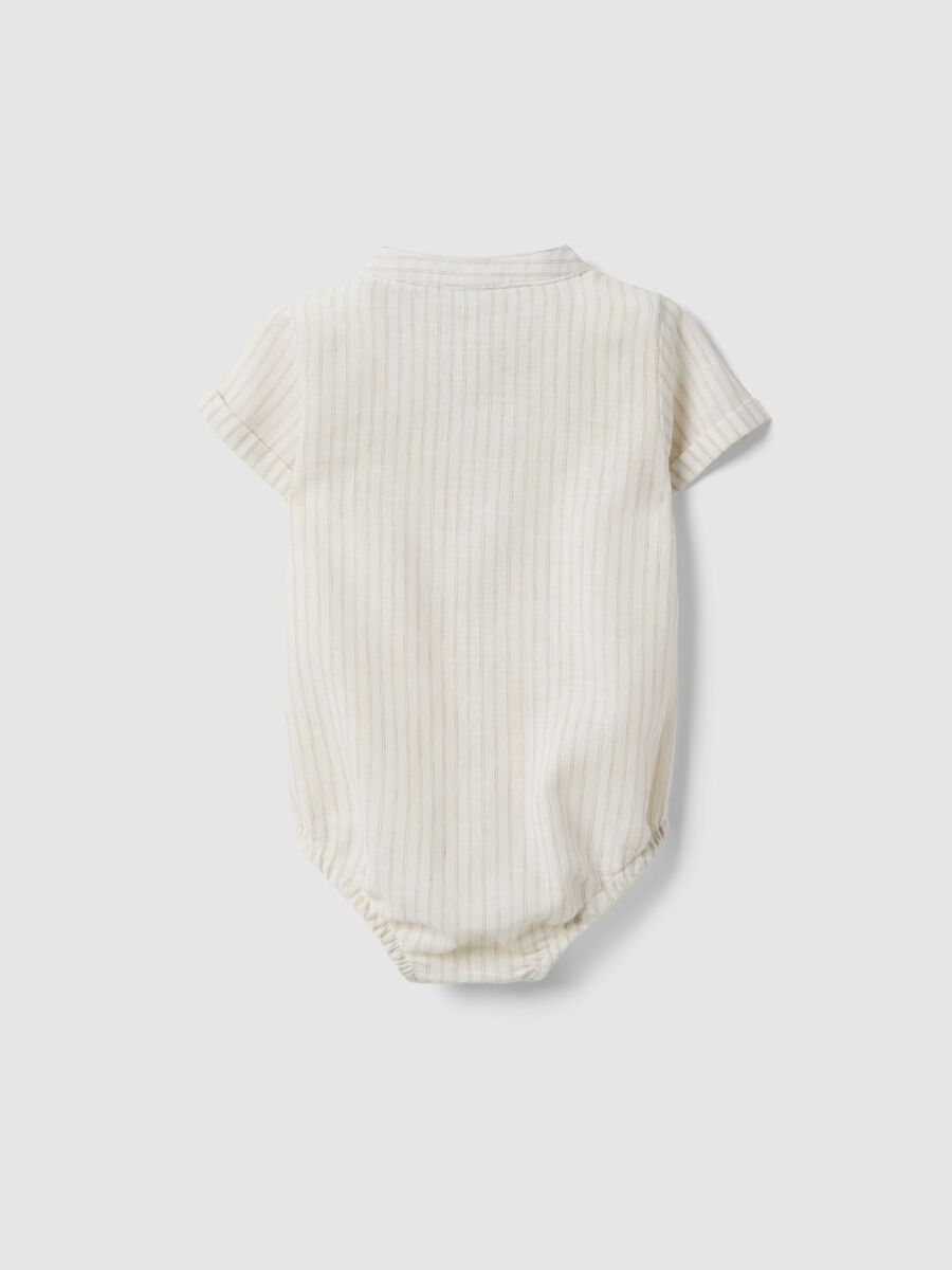 Beige body in linen and cotton blend_1