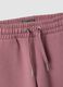 Pantaloni viola in puro cotone organico con vita elastica_3