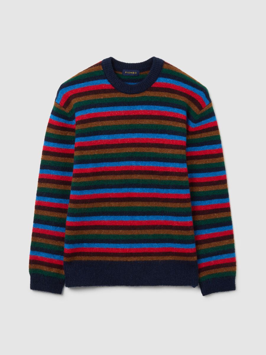Multicolour Stripe Regular Fit Sweater_4