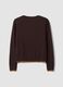 Brauner Cardigan aus Viskosemix mit langen &Auml;rmeln_5