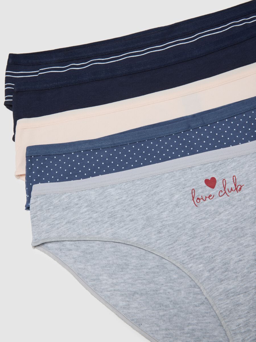 Multipack of multicolour stretch cotton briefs with regular fit_5