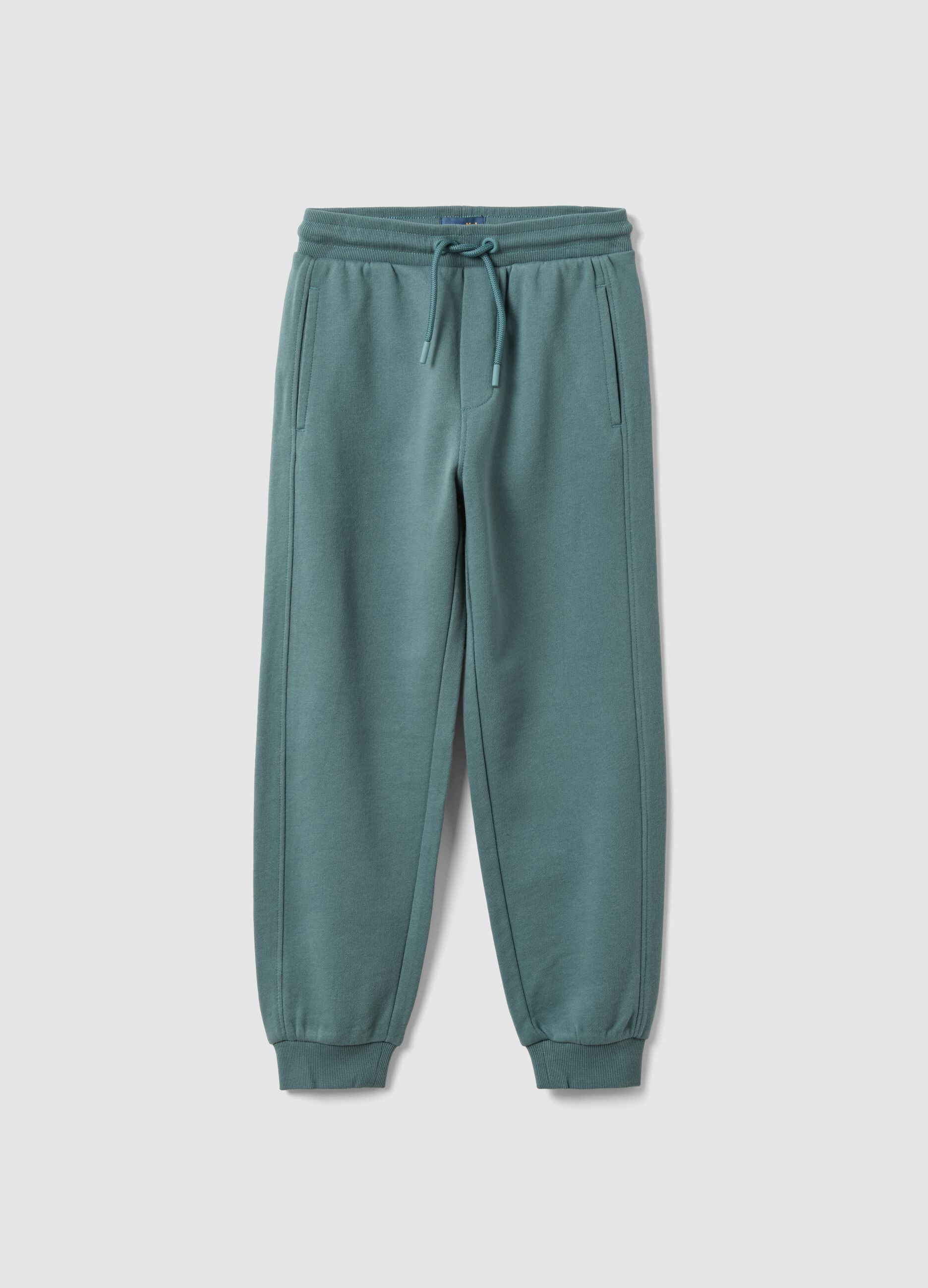 Blaue Jogger aus Bio-Baumwolle