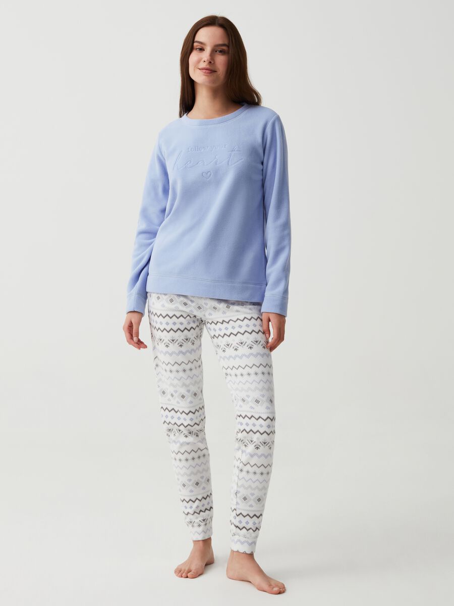 Full-length pyjama bottoms with Norwegian design_0
