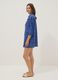 Blue pure cotton patterned kaftan_2