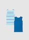 Twin pack multicolour pure cotton vests for newborns regular fit_1