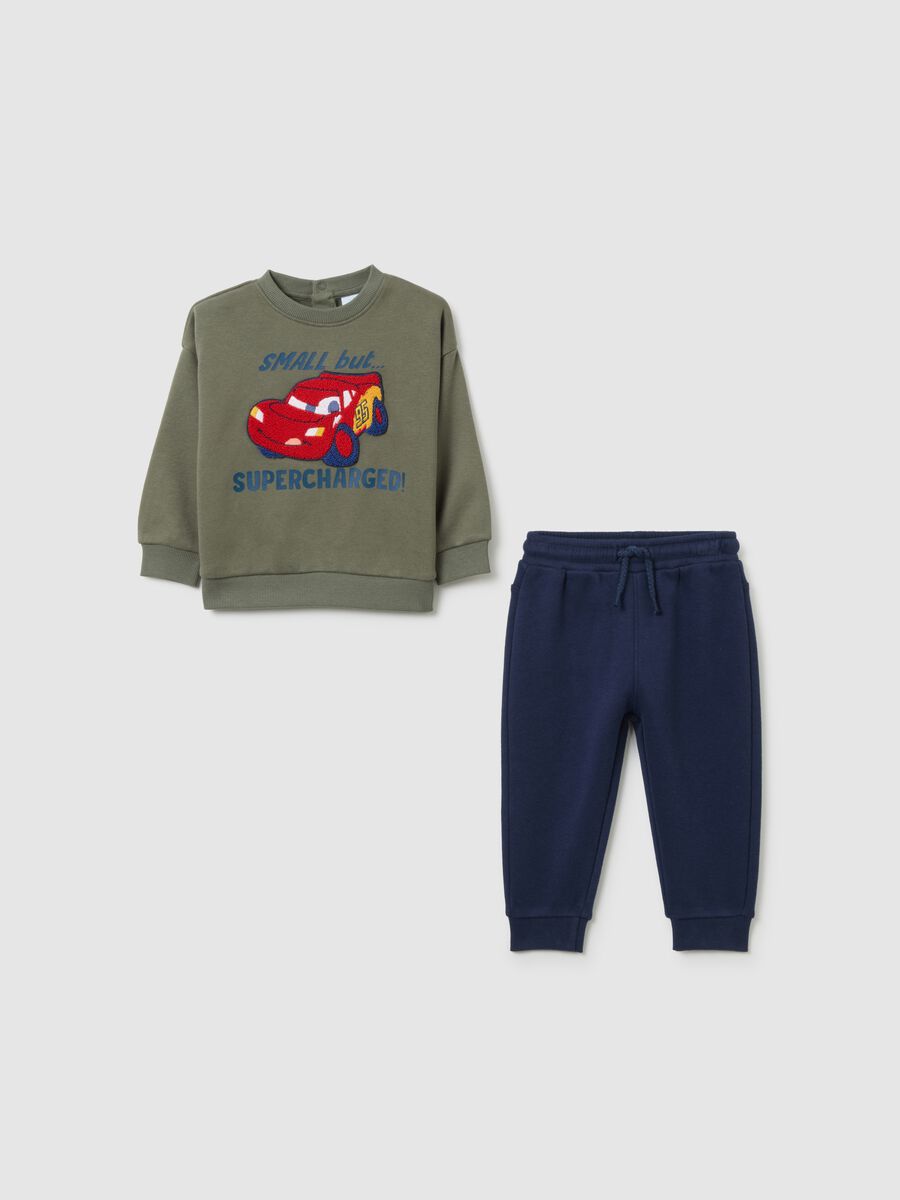 Children's multicolour cotton sweatshirt and trousers regular fit_0