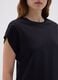 Women's Black Pure Cotton T-shirt_3
