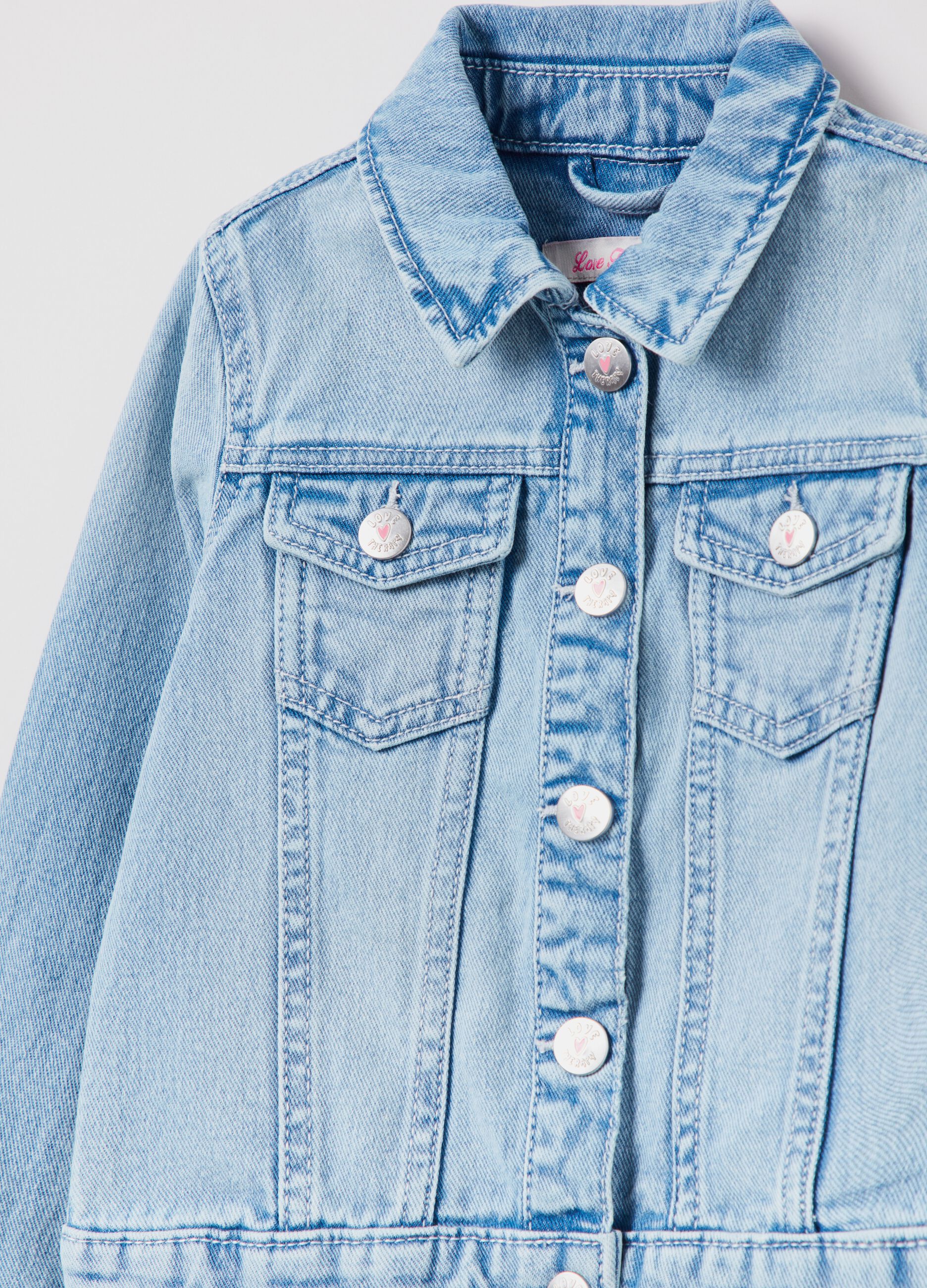 Denim jacket with Love Therapy embroidery