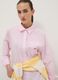 Pink striped pure cotton regular fit shirt_0