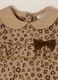 Beige Leopard Print Baby Girl Playsuit_2