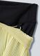 Gelbe, sportliche Plissee-Shorts ALTAVIA COURT aus elastischem Material mit herausnehmbarem Innenshort_8