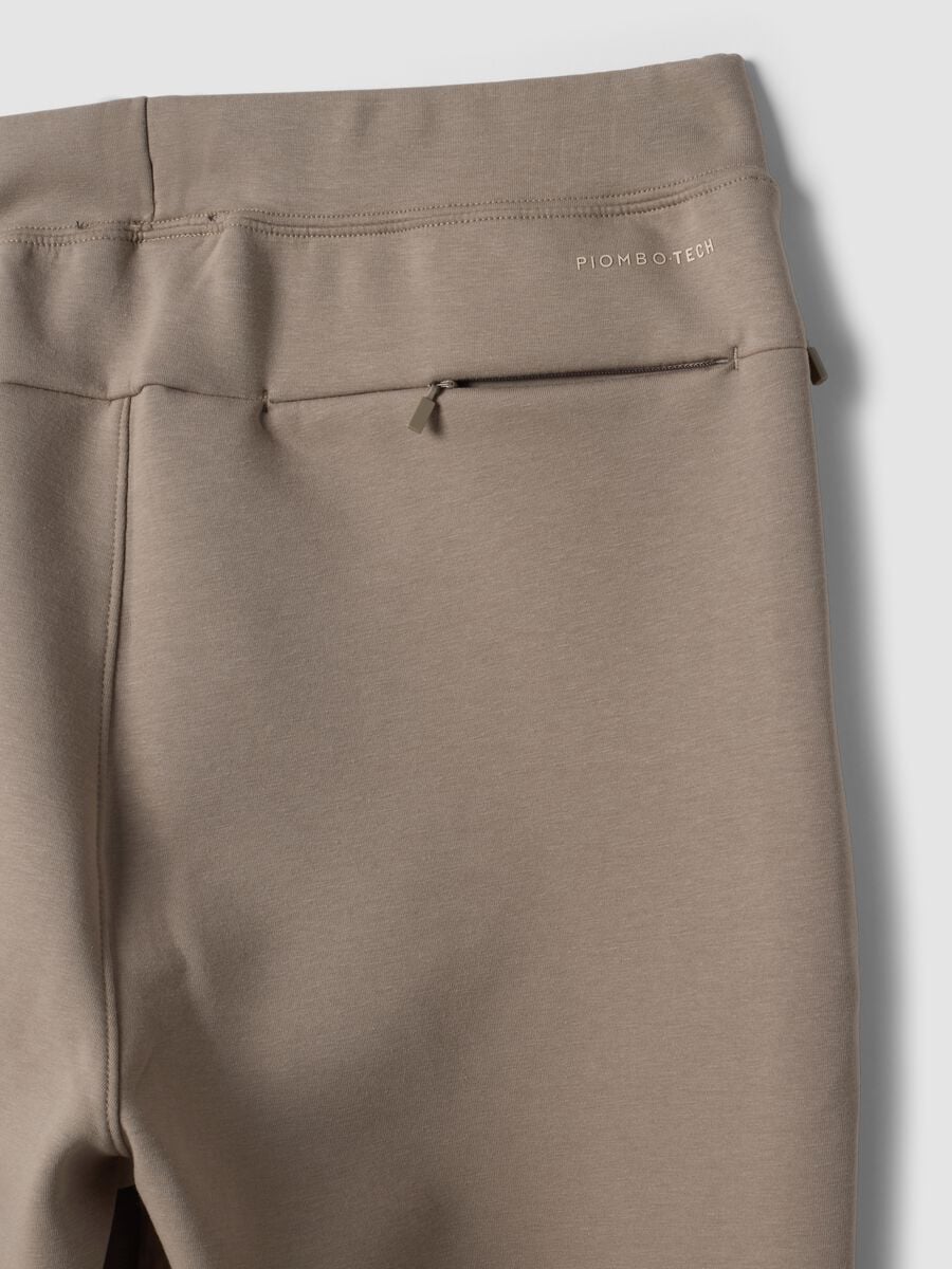 Grey regular-fit joggers in stretch Easy Dry fabric_5