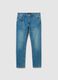 Slim fit blue denim jeans_4