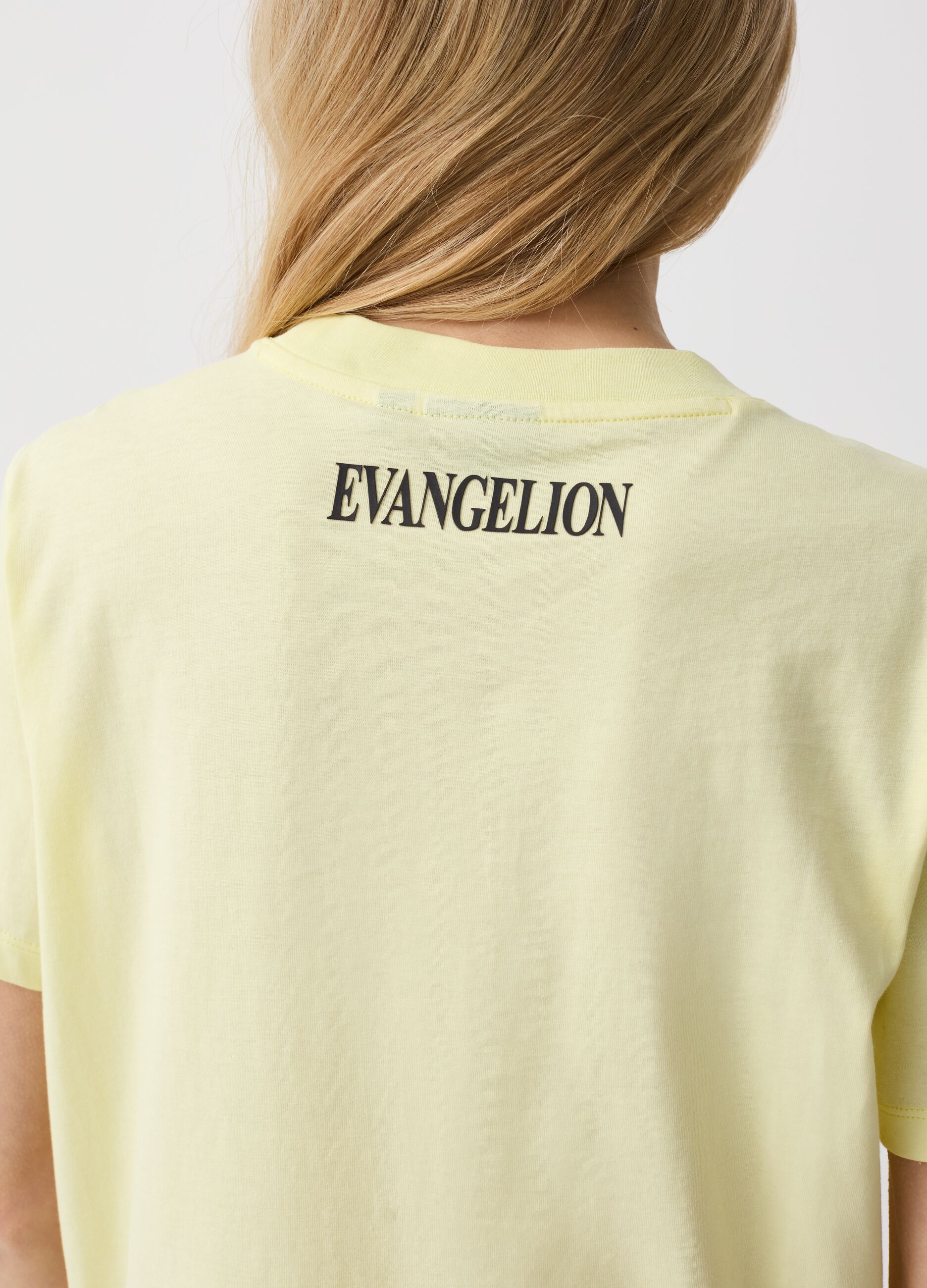 T-shirt with Evangelion characters print
