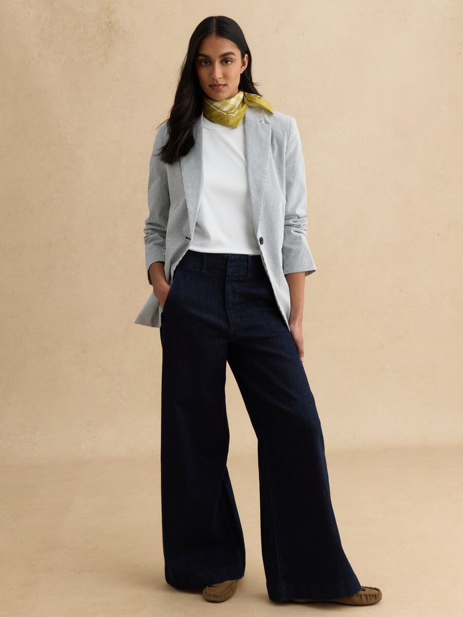 Grey Stretch Cotton Blazer_2