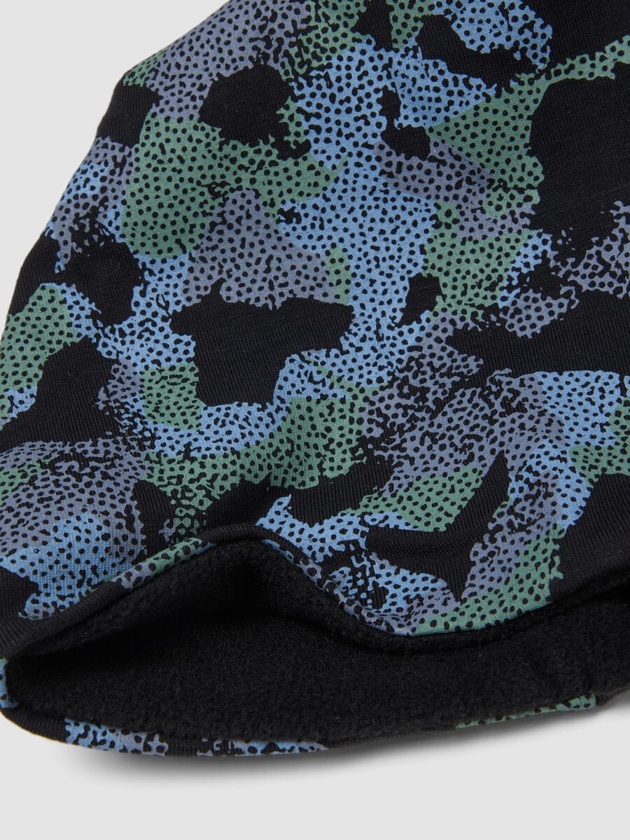 Multicoloured stretch cotton printed hat for boys_1