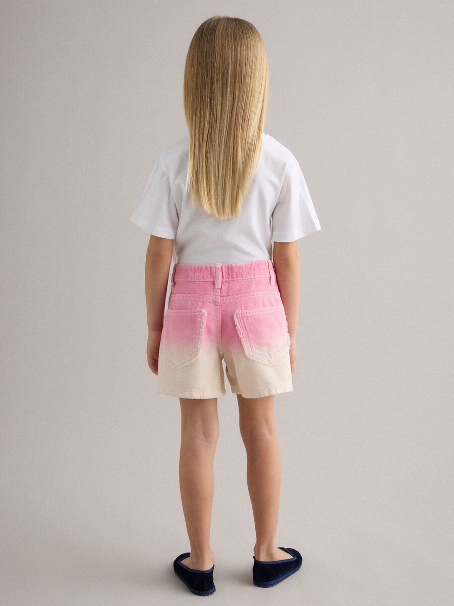 Mehrfarbige M&auml;dchen-Shorts aus reiner Baumwolle, Regular Fit_2