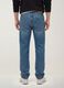 Hellblaue Straight-Fit-Jeans aus Denim aus reiner Baumwolle_2