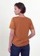 Braune Satinbluse aus Stretchmaterial mit V-Ausschnitt, Regular Fit_3