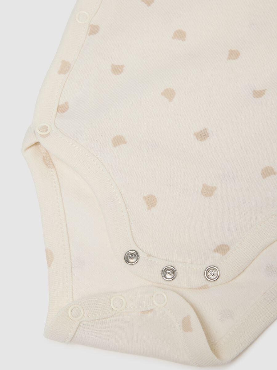 Twin-Pack Pure Cotton Multicolour Bodysuits for Babies_2