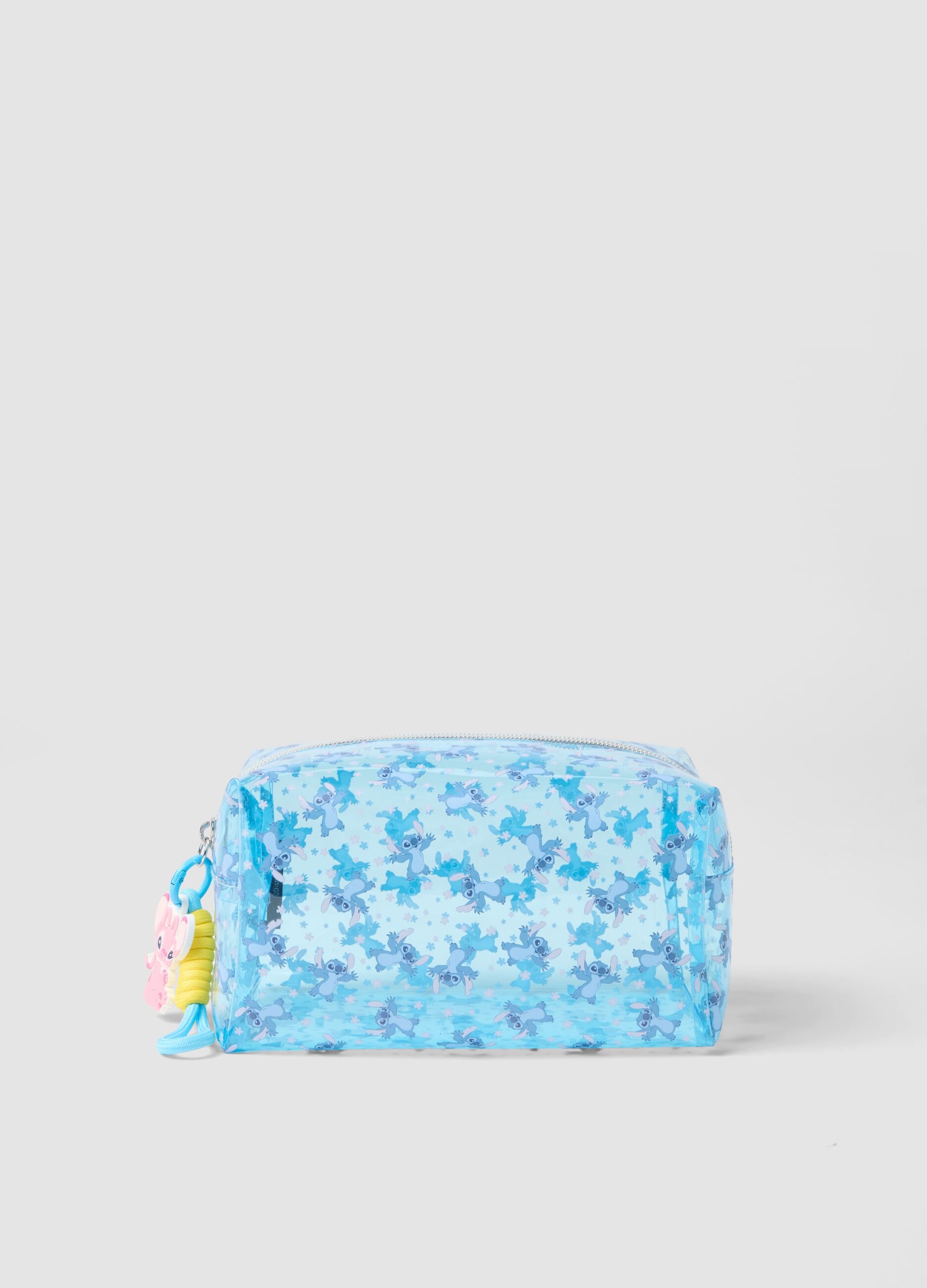Blue beauty case with Stitch prints